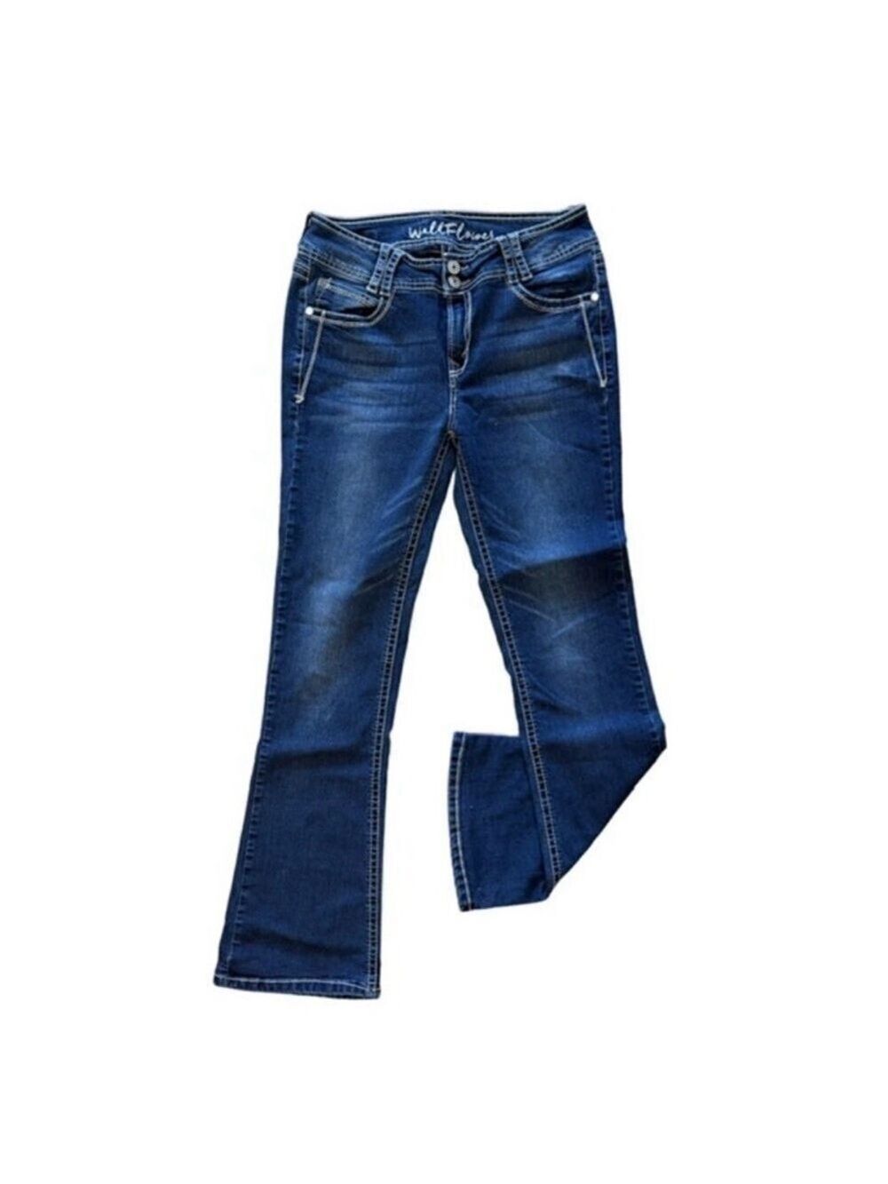 🌸 WALLFLOWER Mid-Rise Flare Jeans w/ Rear Flap Pockets | Juniors Size 11 🌸